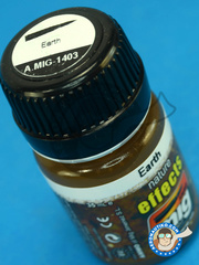 <a href="https://www.aeronautiko.com/product_info.php?products_id=18105">1 &times; AMMO of Mig Jimenez: Enamel paint - Earth - 30ml - Nature Effects - for all kits or dioramas</a>