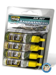 <a href="https://www.aeronautiko.com/product_info.php?products_id=51402">1 &times; AMMO of Mig Jimenez: Paints set - Colors set of Argentinian. Vol.1. Also Falklands war - 17ml x 4 jars - for all kits</a>