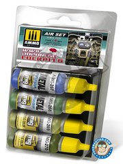 <a href="https://www.aeronautiko.com/product_info.php?products_id=51816">1 &times; AMMO of Mig Jimenez: Paints set - Acrylic paint set for WWII japanese cockpits - 4 jar of 17mL  - for all kits</a>