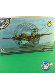 Academy: Airplane kit 1/48 scale - North American B-25 Mitchell B - USAF (US4) - Doolite Raid during World War II - plastic parts, water slide decals and assembly instructions image