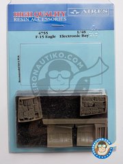 Aires: Electronic bay 1/48 scale - Electronic bay for F-15 Eagle - resin parts - for Great Wall Hobby kits