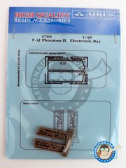 <a href="https://www.aeronautiko.com/product_info.php?products_id=51443">1 &times; Aires: Electronic bay 1/48 scale - F-4 Phantom II Electronic Bay. - photo-etched parts, resin parts and assembly instructions - for F-4 Phantom II de Zoukei-Mura</a>