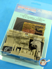 Aires: Cockpit set 1/32 scale - Lockheed F-104 Starfighter G / S - photo-etched parts and resin parts - for Italeri reference ITA2502 image
