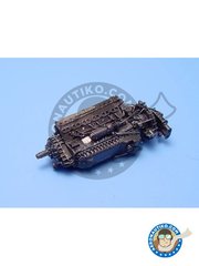 <a href="https://www.aeronautiko.com/product_info.php?products_id=52139">1 &times; Aires: Motor escala 1/48 - Roll Royce "Merlin" Mk.22 - piezas de resina - para Spitfire y Mosquito</a>