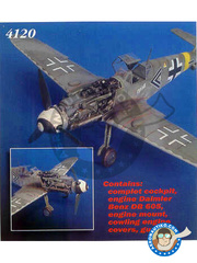 <a href="https://www.aeronautiko.com/product_info.php?products_id=51923">1 &times; Aires: Set de mejora y detallado escala 1/48 - Detail up set para Messerschmitt Bf 109G-6 - fotograbados y piezas de resina - para kit de Hasegawa</a>