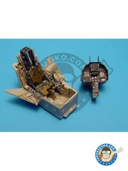 <a href="https://www.aeronautiko.com/product_info.php?products_id=45399">1 &times; Aires: Cockpit set escala 1/72 - AV-8B Harrier II Plus cockpit set - fotograbados y piezas de resina - para kit de Hasegawa</a>