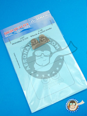 Aires: Wheels 1/48 scale - Dewoitine D.520 - paint masks and resin parts - for Tamiya kit