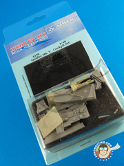 Aires: Cockpit set 1/48 scale - Supermarine Spitfire Mk. V - photo-etch and resin parts - for Tamiya kit
