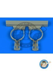 Aires: Wheel bay 1/48 scale - Bf 109F/G Wheel bay F/G - resin parts - for Eduard kits