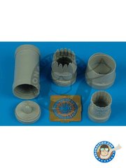 <a href="https://www.aeronautiko.com/product_info.php?products_id=51916">1 &times; Aires: Tobera escala 1/72 - F-16I Sufa Exhaust nozzle - fotograbados y piezas de resina - para kit de Hasegawa</a>