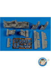 <a href="https://www.aeronautiko.com/product_info.php?products_id=51988">2 &times; Aires: Cockpit set 1/72 scale -  F-16I Sufa cockpit set - photo-etched parts and resin parts - for Hasegawa kits</a>