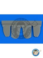 Aires: Control surfaces 1/72 scale - Spitfire Mk.IX control surfaces (metal) - resin parts - for Eduard kits
