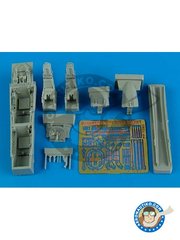 <a href="https://www.aeronautiko.com/product_info.php?products_id=51858">1 &times; Aires: Cockpit set 1/72 scale - F/A-18F Super Hornet - photo-etched parts and resin parts - for Hasegawa kits</a>