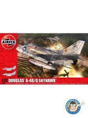 <a href="https://www.aeronautiko.com/product_info.php?products_id=51965">1 &times; Airfix: Airplane kit 1/72 scale - Douglas A-4B/Q  "Skyhawk" -  (US0) +  (AR1) - plastic parts, water slide decals and assembly instructions</a>