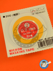 <a href="https://www.aeronautiko.com/product_info.php?products_id=19249">2 &times; Aizu Project: Masks - Micron masking tape 0,7mm x 8m</a>