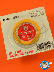 <a href="https://www.aeronautiko.com/product_info.php?products_id=19248">1 &times; Aizu Project: Masks - Micron masking tape 2,5mm x 5m</a>