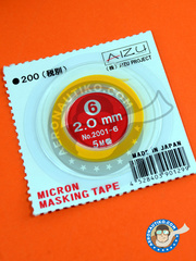 <a href="https://www.aeronautiko.com/product_info.php?products_id=20706">1 &times; Aizu Project: Mscaras - Cinta de enmascarar de 2,0mm x 5m</a>