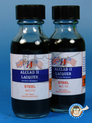 <a href="https://www.aeronautiko.com/product_info.php?products_id=7052">1 &times; Alclad: Paint - Steel  - 30ml bottle - for Airbrush</a>