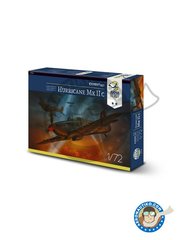 <a href="https://www.aeronautiko.com/product_info.php?products_id=52117">1 &times; Arma Hobby: Airplane kit 1/72 scale - Hawker "Hurricane"  Mk. IIc / Expert Set -  (GB3) +  (GB4) +  (GB3) +  (GB4) - paint masks, photo-etched parts, plastic parts, water slide decals and assembly instructions</a>