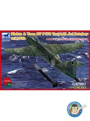 <a href="https://www.aeronautiko.com/product_info.php?products_id=52062">1 &times; BRONCO MODELS: Airplane kit 1/72 scale - Blohm&Voss BV P178 Torpedo Jet Bomber W/LTF5b -  (DE2) +  (IT0) - plastic parts, water slide decals and assembly instructions</a>