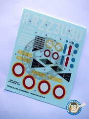 <a href="https://www.aeronautiko.com/product_info.php?products_id=50612">1 &times; Berna Decals: Decoracin escala 1/32 -  Republic P-47D Bubbletop D -  (FR0) - Dole y Estrasburgo 1945 - calcas de agua e instrucciones de colocacin - para todos los kits</a>