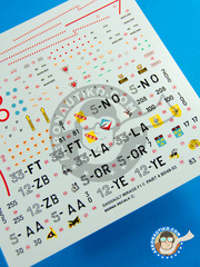 Berna Decals: Marking / livery 1/48 scale - Dassault Mirage F1 C - Arme de l'Air (FR3) - Arme de l'Air - water slide decals and placement instructions - for all kits