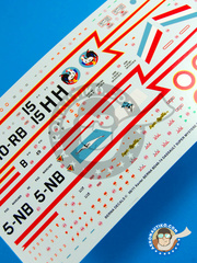 <a href="https://www.aeronautiko.com/product_info.php?products_id=30875">1 &times; Berna Decals: Marking / livery 1/48 scale - Dassault Super Mystere B2 - BA 115, Orange, 1966 (FR0); Mont-de-Marsan, 1959 (FR0); Seine BA 110 CREIL 1962 (FR0) - Arme de l'Air 1962 and 1966 - water slide decals and placement instructions - for all kits</a>
