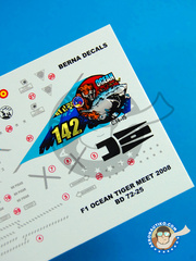 Berna Decals: Marking / livery 1/72 scale - Dassault Mirage F1 M - Los LLanos, Albacete (ES0) - 14th Wing Spanish Air Force 2008 image