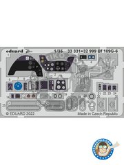 <a href="https://www.aeronautiko.com/product_info.php?products_id=52162">1 &times; Eduard: Photo-etched parts 1/35 scale - Bf 109G-6 cockpit detail set - photo-etched parts and placement instructions - for Border Model kit</a>