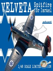 <a href="https://www.aeronautiko.com/product_info.php?products_id=50990">1 &times; Eduard: Airplane kit 1/48 scale -  Supermarine Spitfire Mk.IXe Velveta -  (IL1) - Israeli Air Force 1940 - full colour photo-etched parts, paint masks, plastic parts, resin parts, water slide decals, assembly instructions and placement instructions</a>