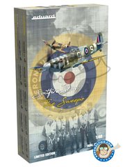 <a href="https://www.aeronautiko.com/product_info.php?products_id=51905">1 &times; Eduard: Airplane kit 1/48 scale - Spitfire Mk.V "The Sweeps" (Spitfire Story) -  (GB3);  (GGB);  (GB4) - paint masks, photo-etched parts, plastic parts, water slide decals and assembly instructions</a>