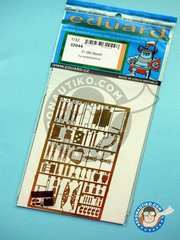 <a href="https://www.aeronautiko.com/product_info.php?products_id=36082">1 &times; Eduard: Photo-etched parts 1/32 scale - Fi 156 Storch - Luftwaffe - photo-etched parts and assembly instructions - for Hasegawa kit</a>
