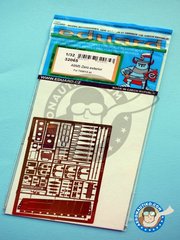 Eduard: Photo-etched parts 1/32 scale - A6M5 Zero exterior - Japan - photo-etched parts - for Tamiya kit 
