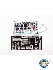 <a href="https://www.aeronautiko.com/product_info.php?products_id=52022">2 &times; Eduard: Photo-etched parts 1/48 scale - Spifire Mk. VIII SPACE - photo-etched parts, water slide decals and placement instructions - for Eduard kit</a>
