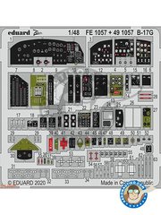 <a href="https://www.aeronautiko.com/product_info.php?products_id=51757">1 &times; Eduard: Cockpit set 1/48 scale - B-17G cockpit - full colour photo-etched parts, photo-etched parts and assembly instructions - for KH Models kits</a>