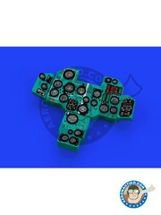 Eduard: Cockpit set 1/48 scale - Cockpit MiG-23BN - full colour photo-etched parts, resin parts and assembly instructions - for Trumpeter or Eduard kits