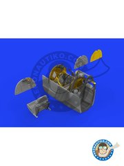 Eduard: Cockpit set 1/48 scale - Spitfire Mk. I cockpit - photo-etched parts, resin parts, water slide decals and assembly instructions - for Eduard kits