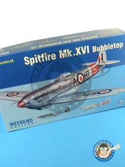 Eduard: Airplane kit 1/48 scale - Supermarine Spitfire Mk. XVI Bubbletop - RAF (GB0) - plastic image