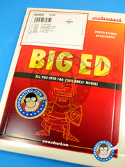 Eduard: Big ED set 1/32 scale - Grumman F-14 Tomcat A - full colour photo-etched parts, paint masks, photo-etched parts and assembly instructions - for Tamiya kits