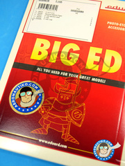 Eduard: Big ED set 1/48 scale - Grumman F-14 Tomcat A - full colour photo-etched parts, paint masks, photo-etched parts and assembly instructions - for Hasegawa kit