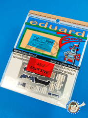 Eduard: Coloured photo-etched cockpit parts 1/32 scale - Messerschmitt Bf 109 E-4 - for Dragon kit