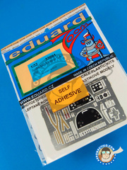 Eduard: Coloured photo-etched cockpit parts 1/32 scale - Supermarine Spitfire Mk. Vb - for Hobby Boss kit