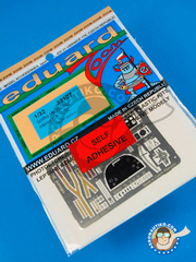 Eduard: Coloured photo-etched cockpit parts 1/32 scale - Supermarine Spitfire Mk. Vb - for Hobby Boss kit