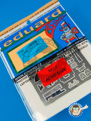 Eduard: Coloured photo-etched cockpit parts 1/32 scale - Douglas A-4 Skyhawk F - full colour photo-etched parts and assembly instructions - for Trumpeter kit