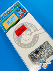 Eduard: Coloured photo-etched cockpit parts 1/48 scale - Ling-Temco-Vought A-7 Corsair II A-7A/B - full colour photo-etched parts, photo-etched parts and assembly instructions - for Hobby Boss kits