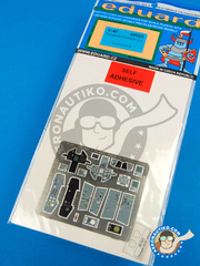 Eduard: Coloured photo-etched cockpit parts 1/48 scale - Panavia Tornado ECR - full colour photo-etched parts and assembly instructions - for Hobby Boss kit