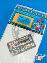 Eduard: Seatbelts 1/48 scale - Panavia Tornado seatbelts IDS - full colour photo-etched parts and assembly instructions - for Hobby Boss kit