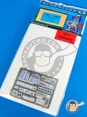 Eduard: Coloured photo-etched cockpit parts 1/48 scale - Eurofighter Typhoon EF-2000 Two seater - for Revell reference REV04589