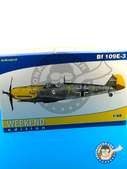 <a href="https://www.aeronautiko.com/product_info.php?products_id=34675">1 &times; Eduard: Airplane kit 1/48 scale - Messerschmitt Bf 109 E-3 1940 - plastic model kit</a>