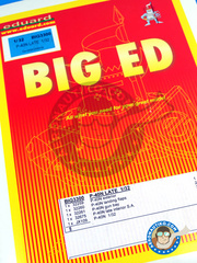 Eduard: Big ED set 1/32 scale - Curtiss P-40 Warhawk N - USAF - paint masks and photo-etched parts - for Hasegawa kit references 08195, 08232